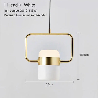 Modern black & copper led chandelier dining room pendant light