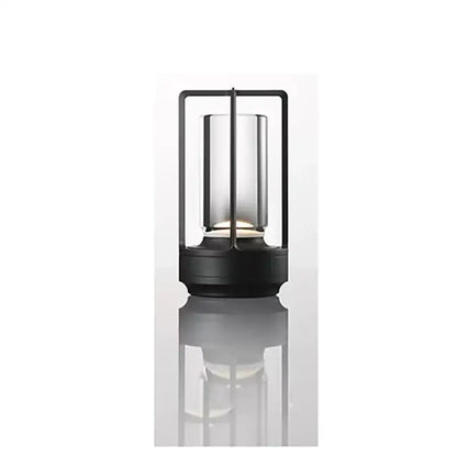 Modern black led crystal table lamp bedroom lantern night light