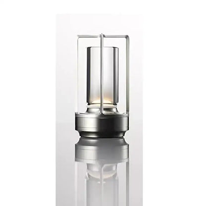 Modern black led crystal table lamp bedroom lantern night light