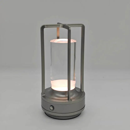 Modern black led crystal table lamp bedroom lantern night light