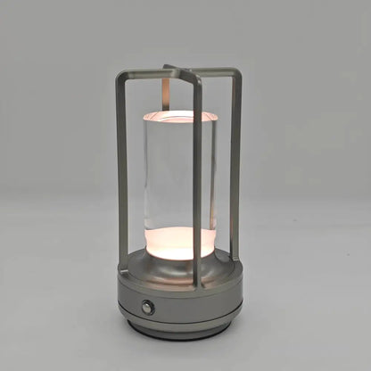 Modern black led crystal table lamp bedroom lantern night light