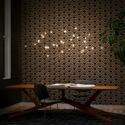 Modern minimal design led firefly chandelier kitchen pendant light