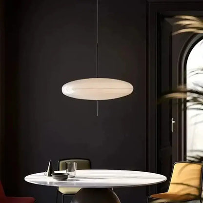 Modern minimalist black led flying saucer pendant lights dining room