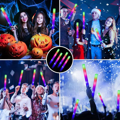 Rainbow led foam stick baton party event light