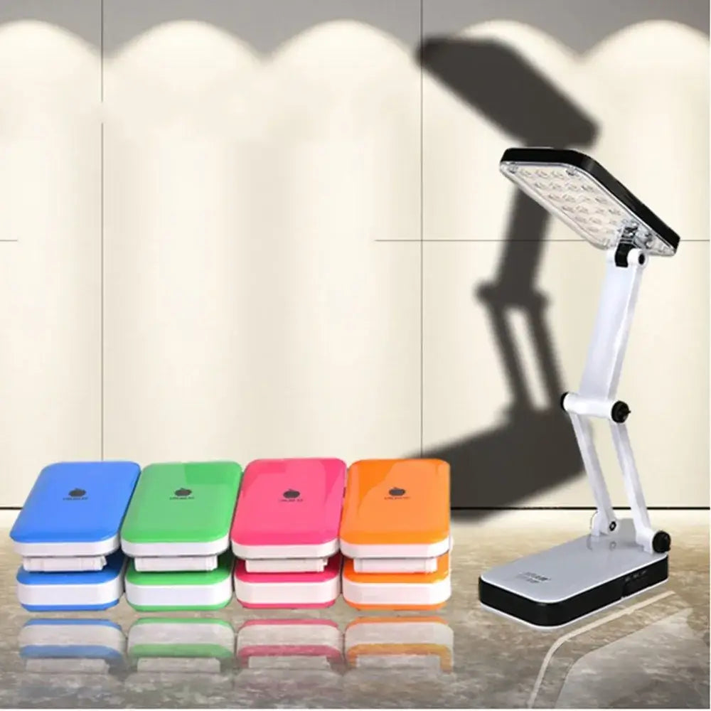 Modern white & black folding desk lamp for bedroom reading