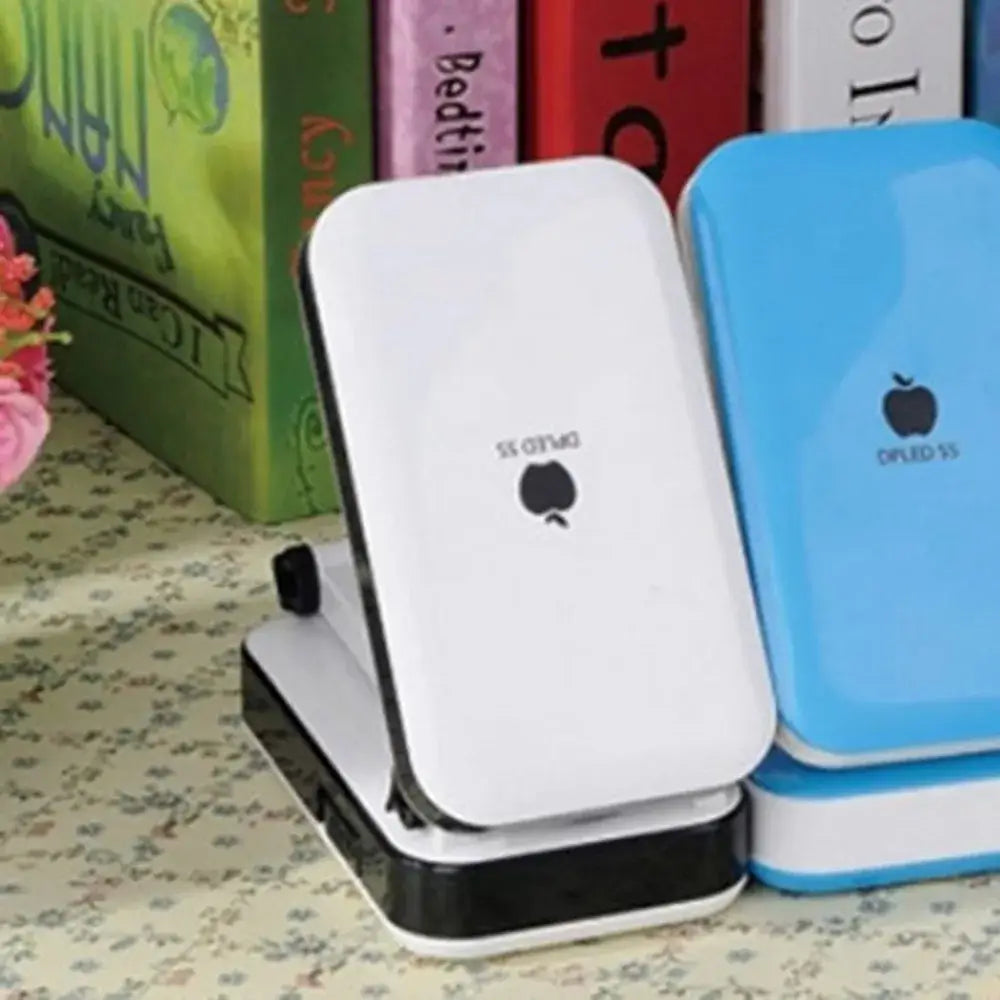 Modern white & black folding desk lamp for bedroom reading