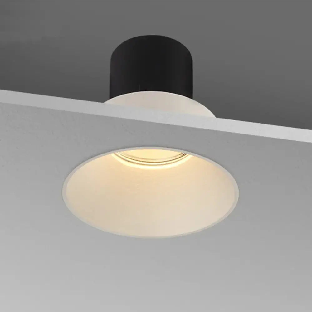Modern gray led frameless recessed downlight for living room