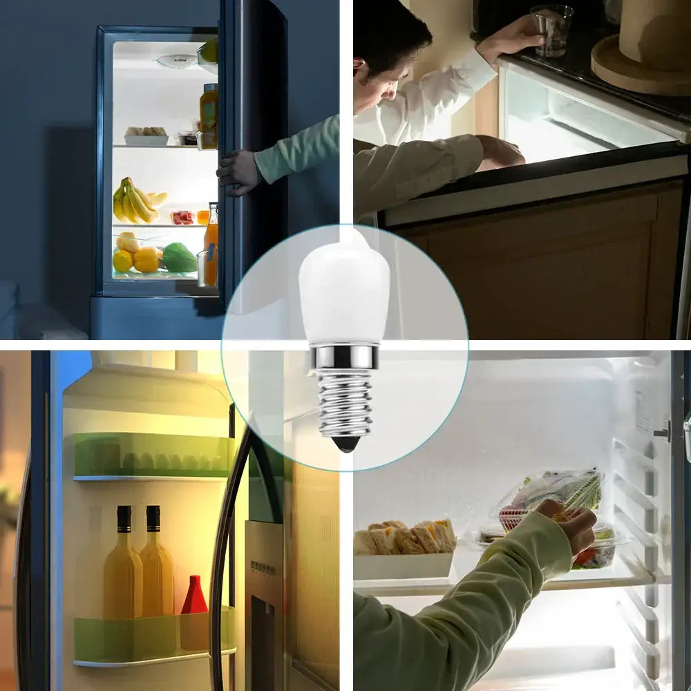 led fridge bulb 2 pack white warm kitchen light replacement