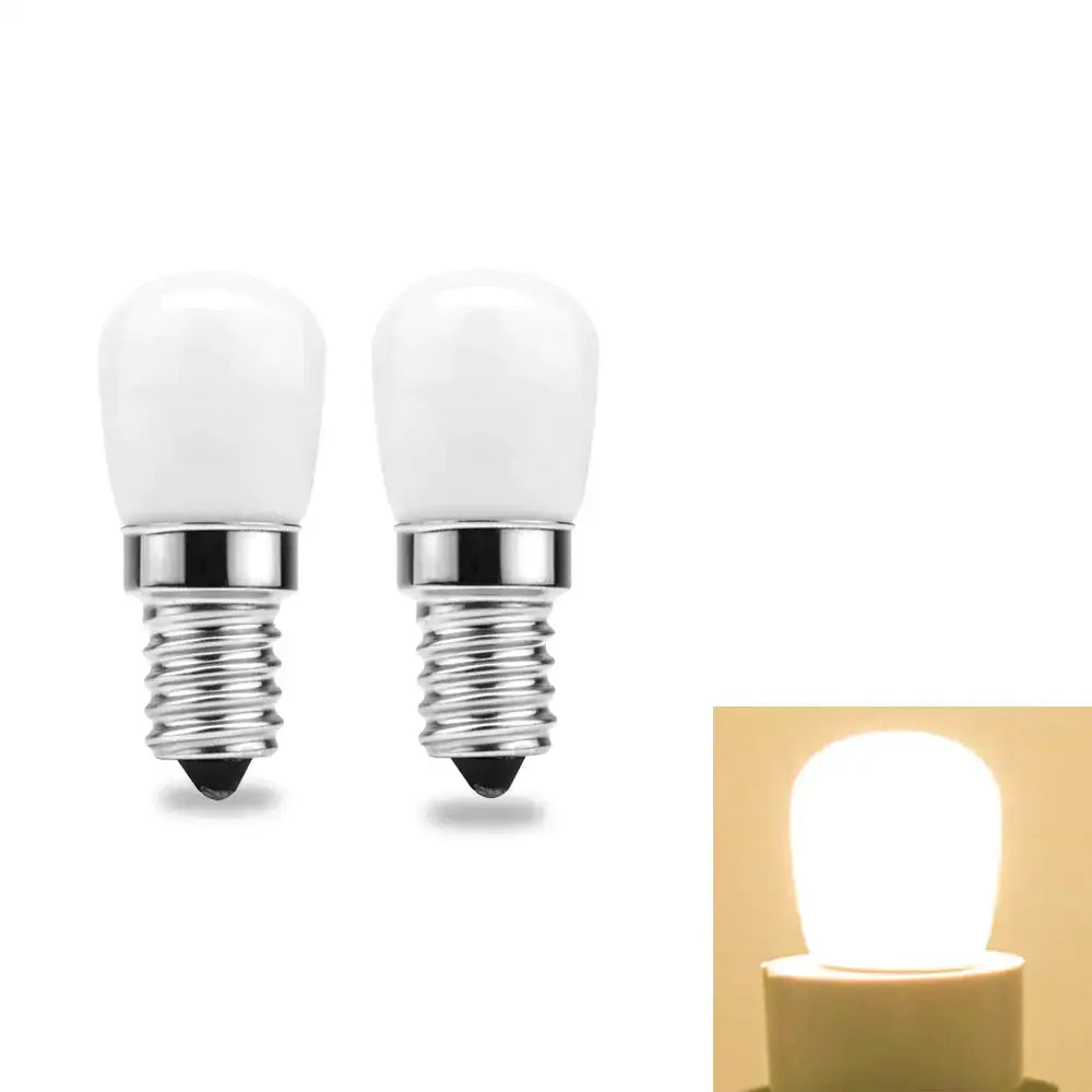led fridge bulb 2 pack white warm kitchen light replacement
