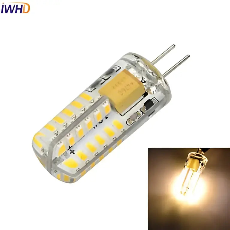 Clear glass 12v bi-pin led g4 bulb for living room chandeliers