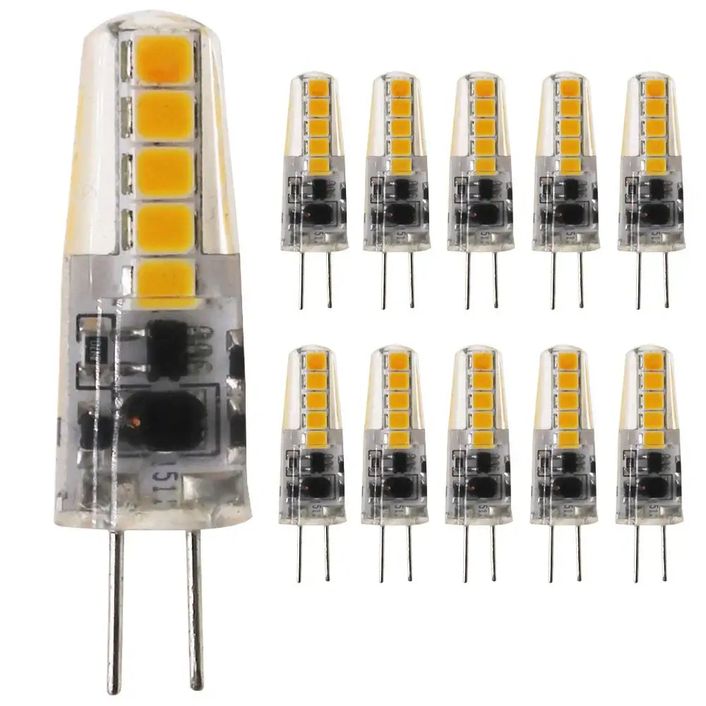 Clear glass led g4 bulb kitchen replacement light warm & cold white
