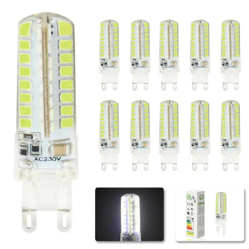 Clear glass led g9 bulb kitchen warm white lighting solution