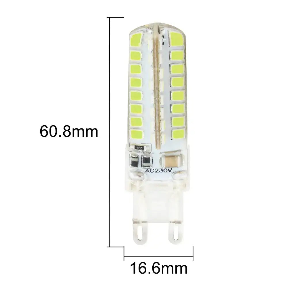 Clear glass led g9 bulb kitchen warm white lighting solution