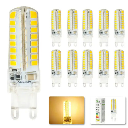 Clear glass led g9 bulb kitchen warm white lighting solution