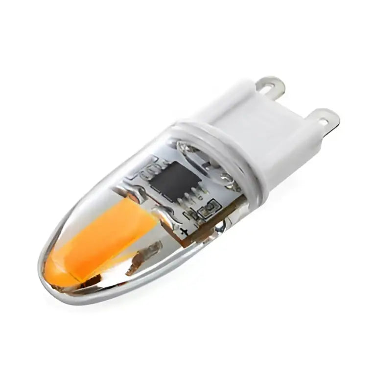 Warm white glass led g9 bulbs 5pcs set dining room lighting solution