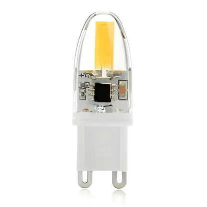 Warm white glass led g9 bulbs 5pcs set dining room lighting solution