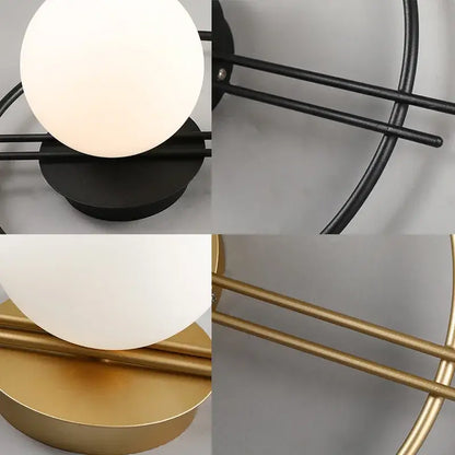 Modern minimalist black led g9 wall sconce bedroom light