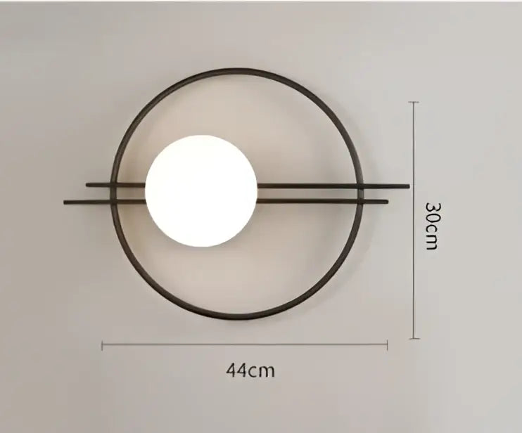 Modern minimalist black led g9 wall sconce bedroom light