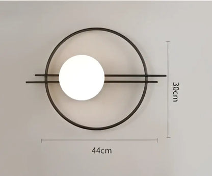 Modern minimalist black led g9 wall sconce bedroom light