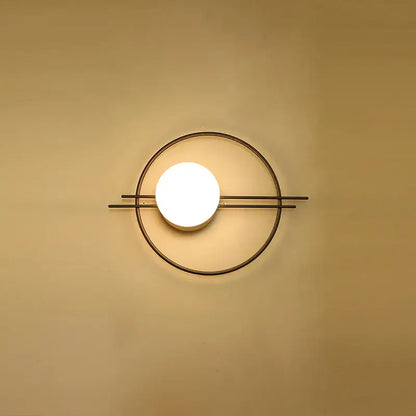 Modern minimalist black led g9 wall sconce bedroom light