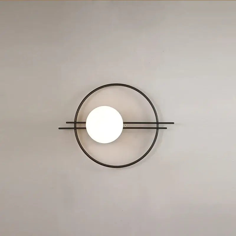 Modern minimalist black led g9 wall sconce bedroom light