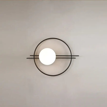 Modern minimalist black led g9 wall sconce bedroom light