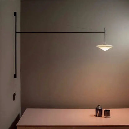 Minimalist black led glass wall lamp living room sconce