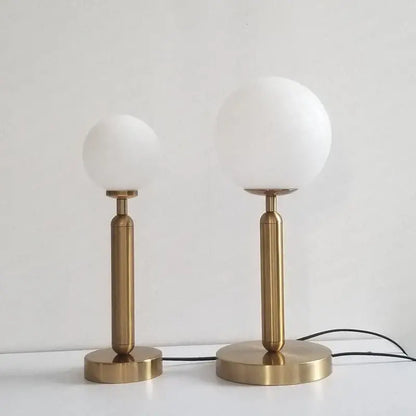 Modern black led glass ball table lamp bedroom light