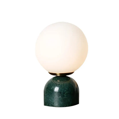 Green marble glass ball table lamp bedroom lighting set of 2