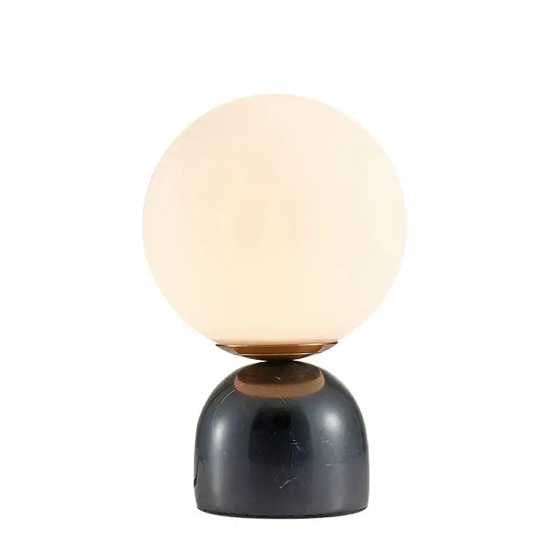 Green marble glass ball table lamp bedroom lighting set of 2