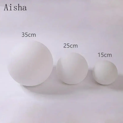 Minimalist matte white led glass ball wall sconce bedroom light