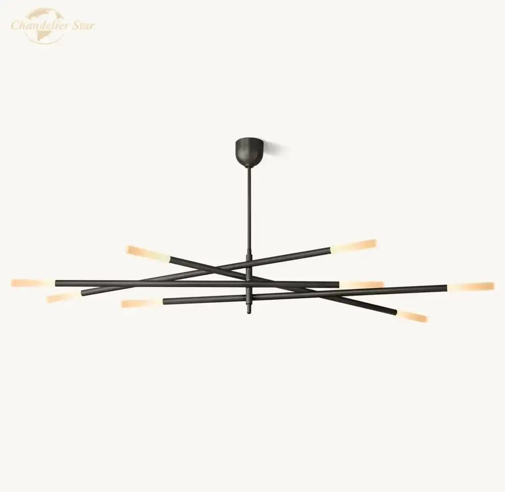 Modern brass led glass chandelier for dining room