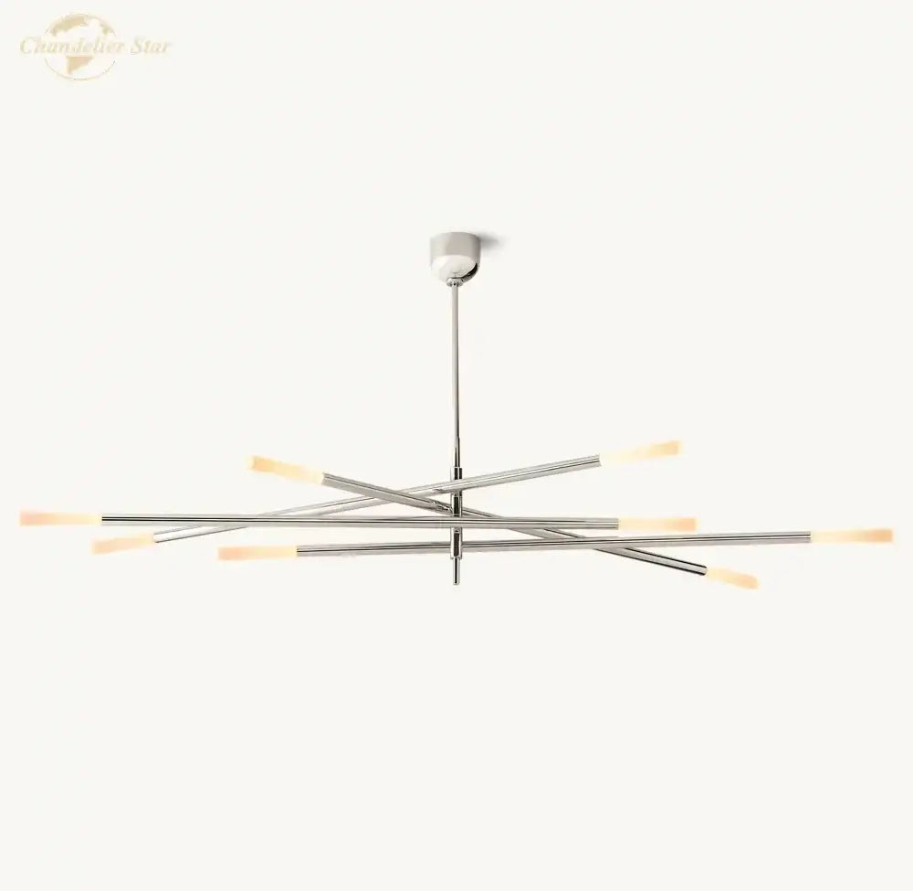 Modern brass led glass chandelier for dining room
