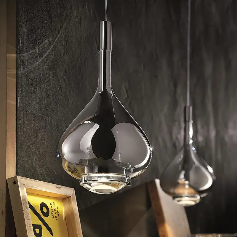 Modern teardrop led glass pendant chandelier – kitchen dining room