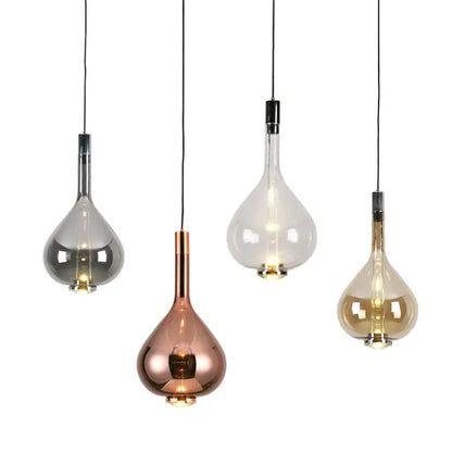 Modern teardrop led glass pendant chandelier – kitchen dining room