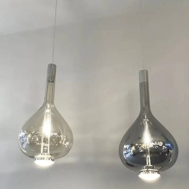 Modern teardrop led glass pendant chandelier – kitchen dining room
