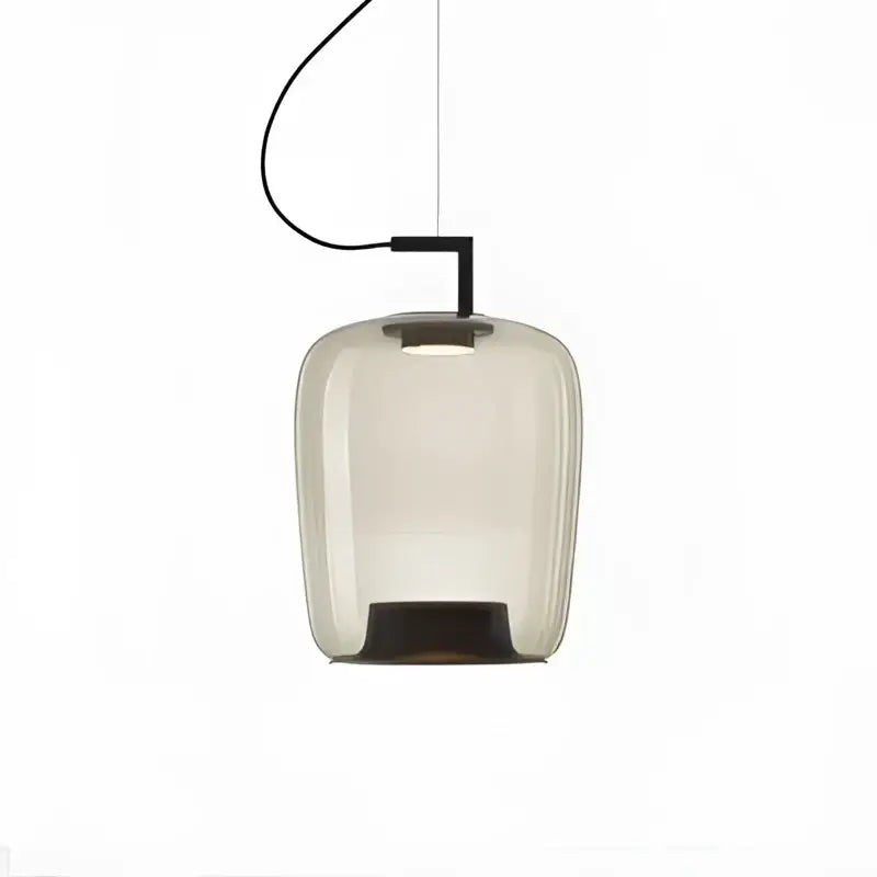 Modern gray led glass pendant chandelier for kitchen dining room