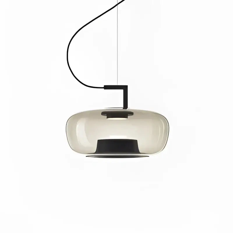 Modern gray led glass pendant chandelier for kitchen dining room