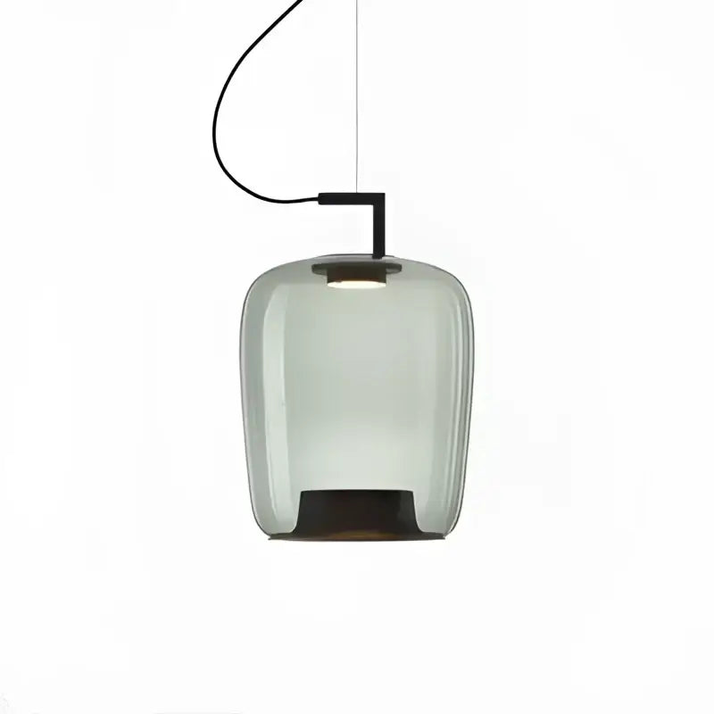 Modern gray led glass pendant chandelier for kitchen dining room