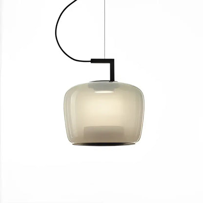 Modern gray led glass pendant chandelier for kitchen dining room