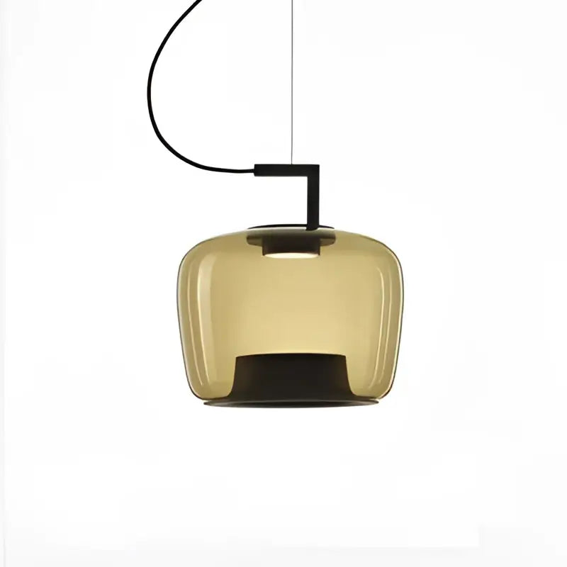 Modern gray led glass pendant chandelier for kitchen dining room