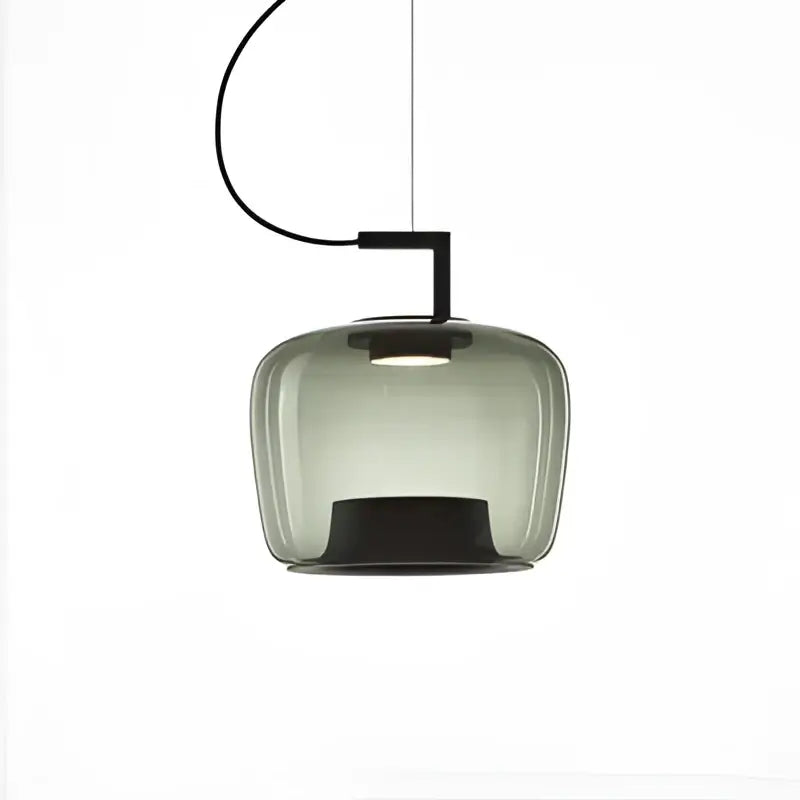 Modern gray led glass pendant chandelier for kitchen dining room