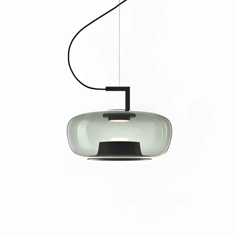 Modern gray led glass pendant chandelier for kitchen dining room