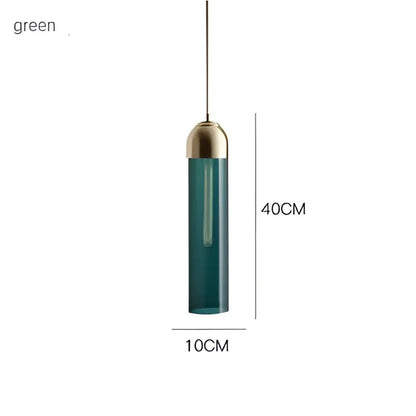 Modern multi color led glass pendant chandelier kitchen lighting