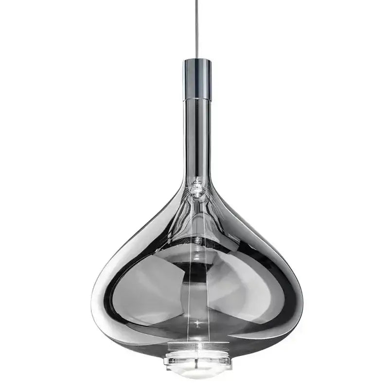 Modern amber & clear led glass pendant lamp kitchen lighting