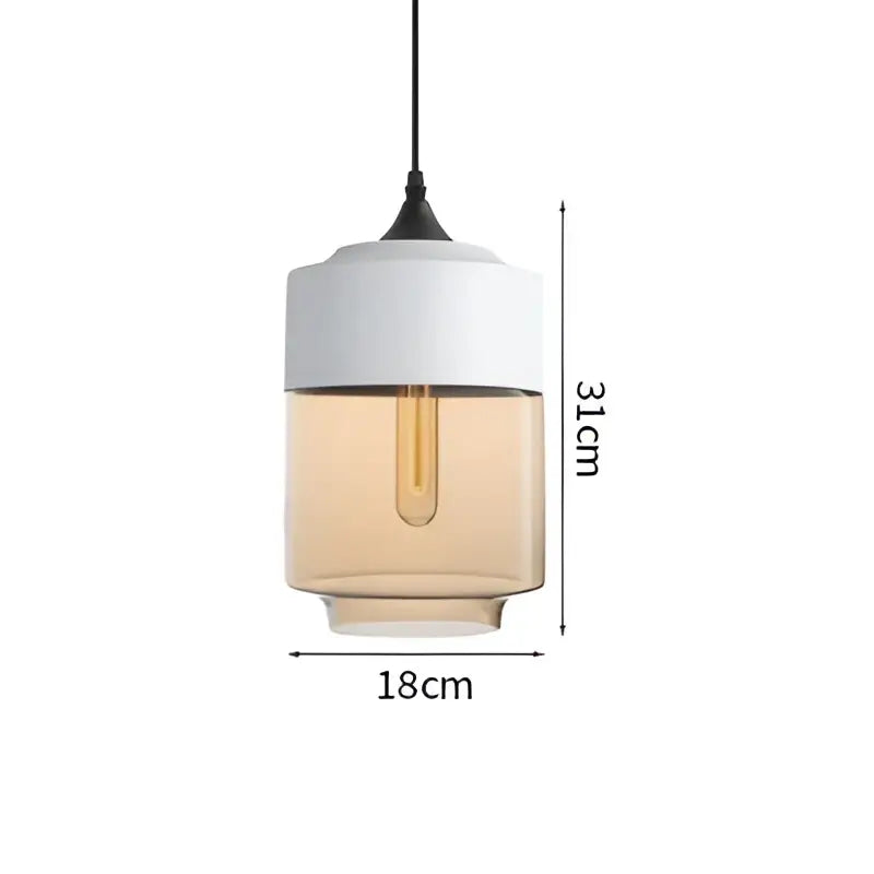 Modern black & clear led glass pendant lamp kitchen light
