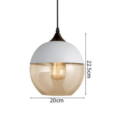 Modern black & clear led glass pendant lamp kitchen light