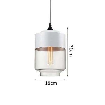 Modern black & clear led glass pendant lamp kitchen light
