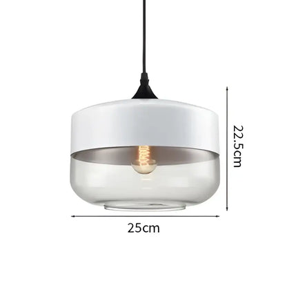 Modern black & clear led glass pendant lamp kitchen light