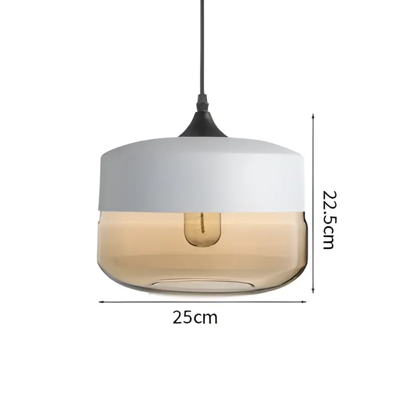 Modern black & clear led glass pendant lamp kitchen light